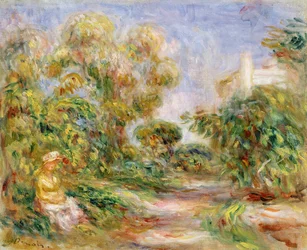 Frau in einer Landschaft, ca. 1918